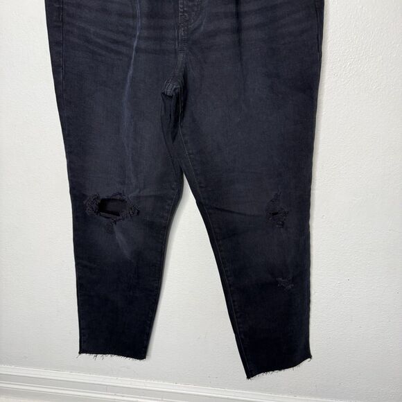 New Old Navy Maternity Full-Panel OG Straight Black Stretch Jeans Women’s 16 - Picture 3 of 8